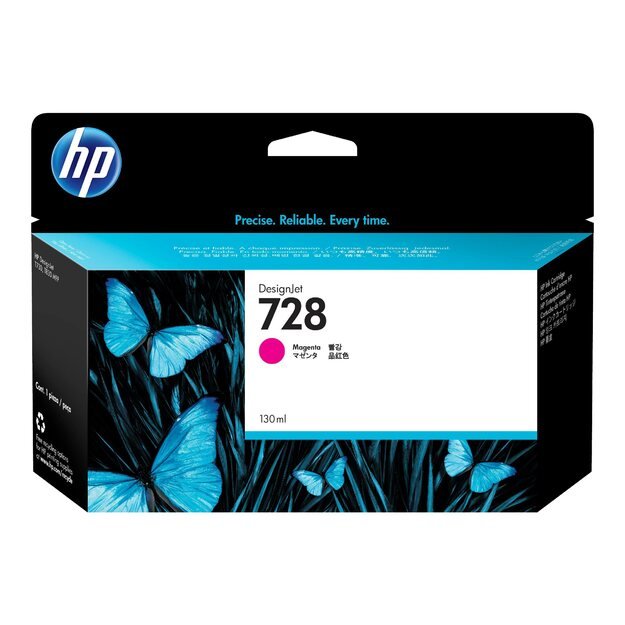 HP 728 130-ml Magenta Ink Cartridge