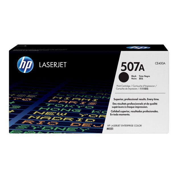 HP Toner 507A black HV LaserJet Enterprise 500 color M551n 5500 Seiten