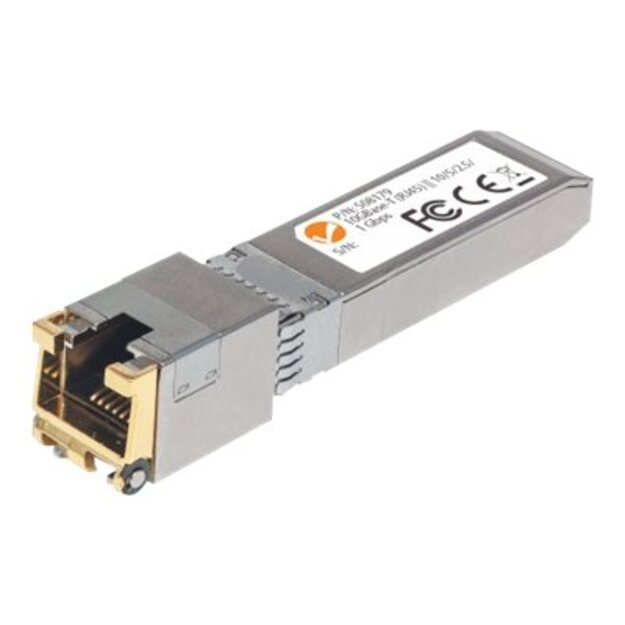 INTELLINET 10 Gigabit Copper SFP+ Transceiver Module 10GBase-T 30m 98 ft. up to 10Gbps Data-Transfer Rate with Cat 6a Cabling