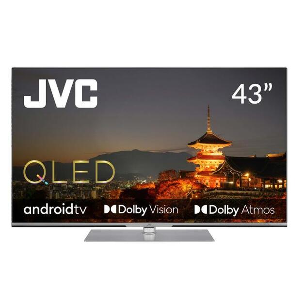 TV Set|JVC|43 |4K/Smart|QLED|3840x2160|Android TV|LT-43VAQ830P