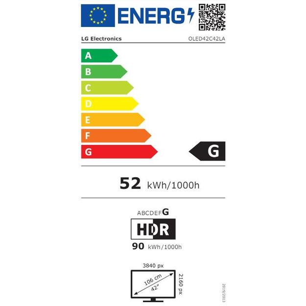 TV SET OLED 42  4K/OLED42C42LA LG