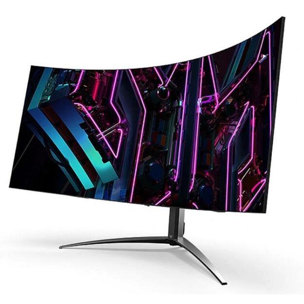 LCD Monitor|ACER|X45BMIIPHUZX|44.5 |Gaming/Curved/21 : 9|Panel OLED|3440x1440|21:9|240 Hz|Matte|0.1 ms|Speakers|Swivel|Tilt|Colour Black|UM.MXXEE.001
