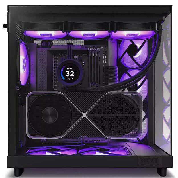 NZXT PC case H6 Flow RGB midi tower black