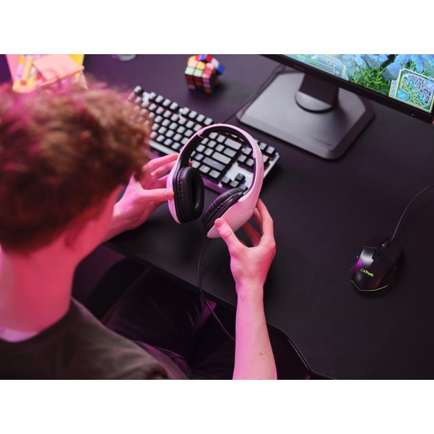HEADSET GXT415W ZIROX/WHITE 25147 TRUST