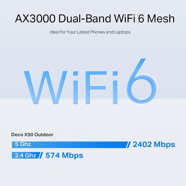 WRL MESH ROUTER 3000MBPS/DECO X50-OUTDOOR 1-PK TP-LINK