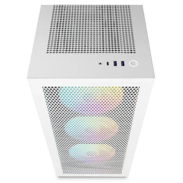 Case|NZXT|H7 Flow RGB|MidiTower|ATX|EATX|MicroATX|MiniITX|Colour White|CM-H72FW-R1