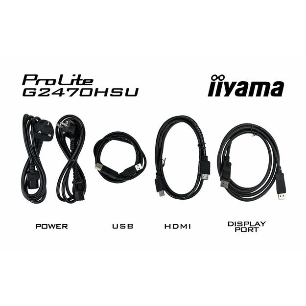 LCD Monitor|IIYAMA|G2470HSU-B6|24 |Panel IPS|1920x1080|16:9|180Hz|Matte|0.2 ms|Speakers|Colour Black|G2470HSU-B6 48
