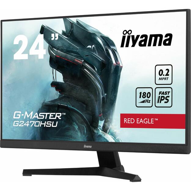 LCD Monitor|IIYAMA|G2470HSU-B6|24 |Panel IPS|1920x1080|16:9|180Hz|Matte|0.2 ms|Speakers|Colour Black|G2470HSU-B6 40