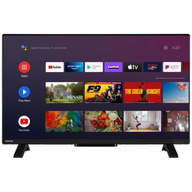 TV Set|TOSHIBA|32 |Smart|1366x768|Wireless LAN|Bluetooth|Android TV|Black|32WA2363DG