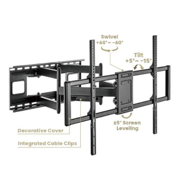 TV SET ACC WALL MOUNT 60-120 /WM-120ST-01 GEMBIRD