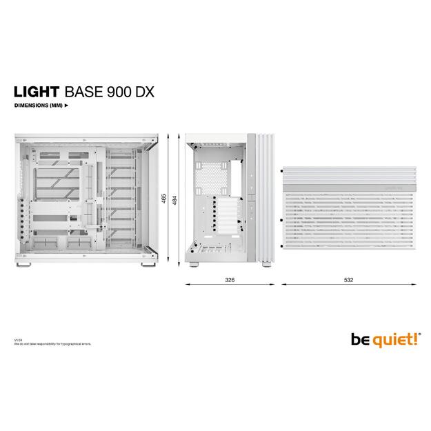 Case|BE QUIET|LIGHT BASE 900 DX|Tower|ATX|EATX|MicroATX|MiniITX|XL-ATX|Colour White|BGW70 15
