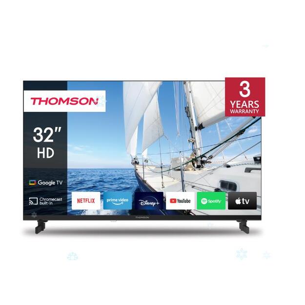 TV Set|THOMSON|32 |Smart/HD|1366x768|Wireless LAN|Bluetooth|Google TV|Black|32HG2S14