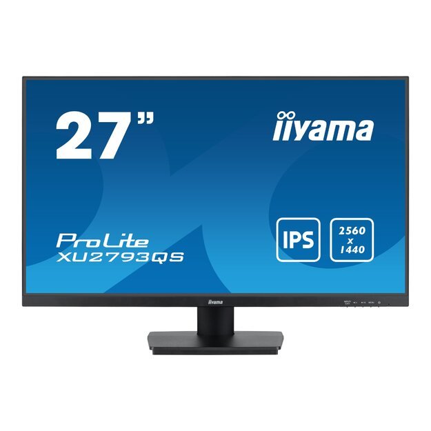 IIYAMA XU2793QS-B7 27inch IPS 2560x1440 300cd/m2 1ms HDMI DP