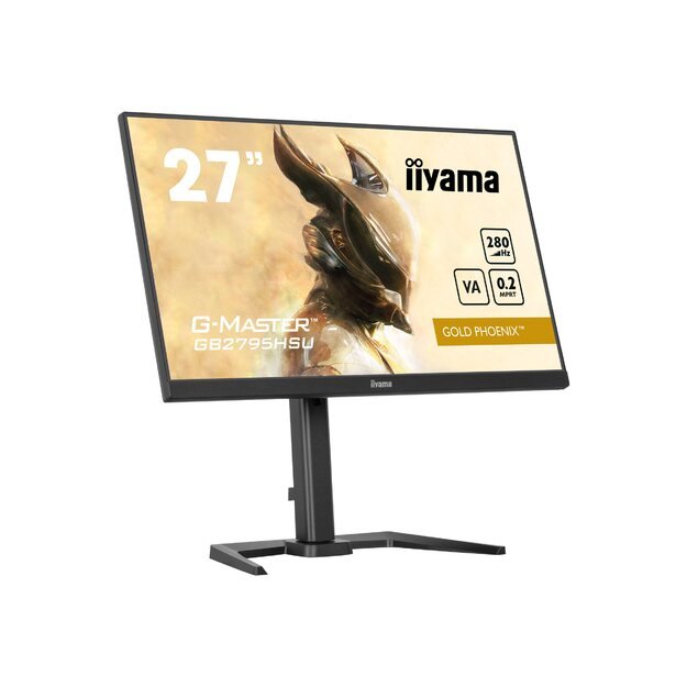 IIYAMA GB2795HSU-B1 G-Master Gold Phoenix 27inch Fast VA FHD 280Hz 300cd/m2 0.2ms HDMI DP 4xUSB 3.2 Speakers Black Tuner 15cm Adj.