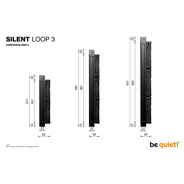 CPU COOLER S_MULTI/SILENT LOOP 3 BW026 BE QUIET