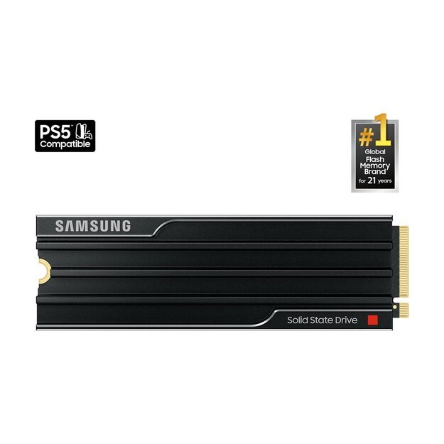 SAMSUNG 9100 PRO SSD Heatsink NVMe M.2 4TB PCIe 5.0 14.800 MB/s Read 13.400 MB/s Write Internal SSD for PC-Gaming and video editing 1