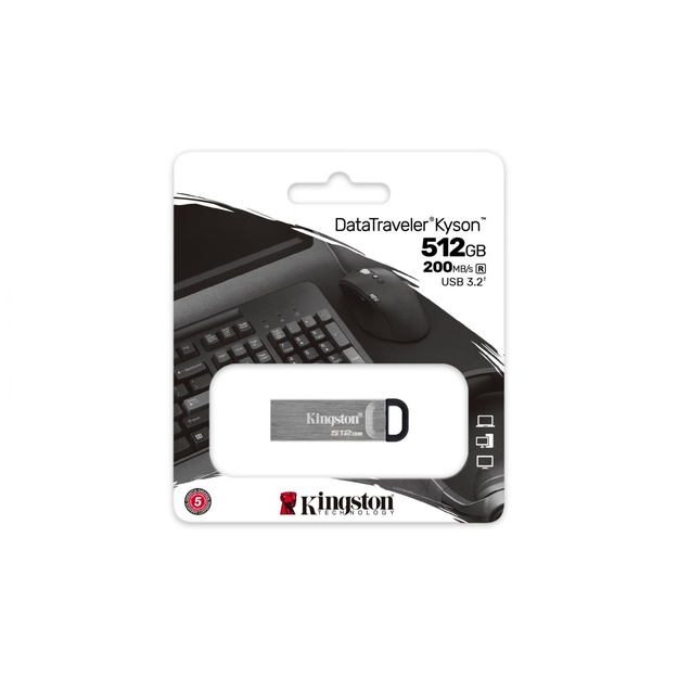 MEMORY DRIVE FLASH USB3.2/512GB DTKN/512GB KINGSTON
