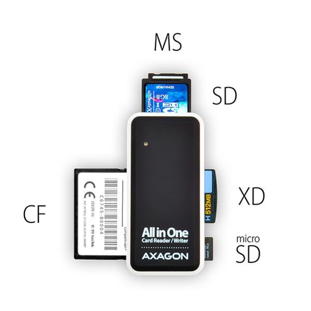 CARD READER MINI 5-SLOT/USB2.0 0.1M CRE-X1 AXAGON