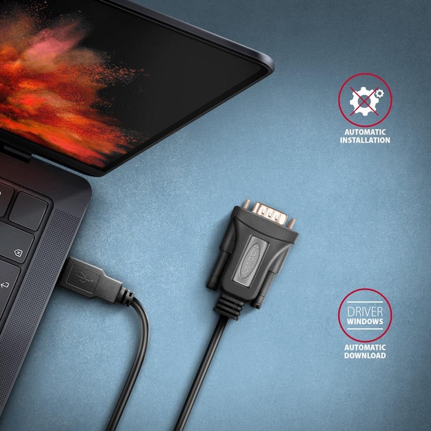 CABLE USB2.0 TO RS-232/1.5M ADS-1PQN AXAGON