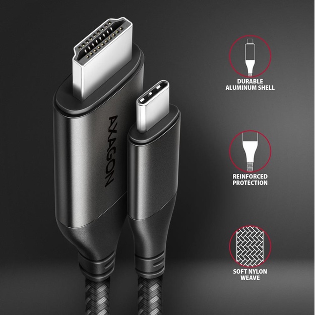 CABLE USB-C TO HDMI 1.8M/RVC-HI2MC AXAGON