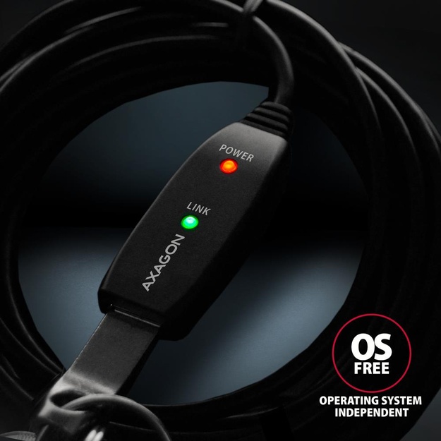 CABLE USB2.0 A-M/A-F ACTIVE/20M ADR-220 AXAGON