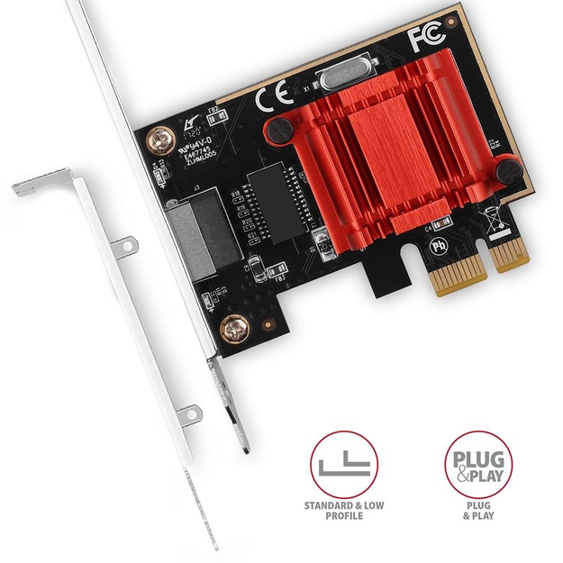 NET CARD PCIE 1GBE 1PORT/SP&LP PCEE-GIX AXAGON