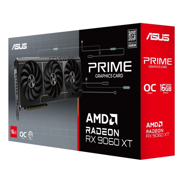 VGA PCIE16 RX9060XT 16GB/PRIME-RX9060XT-O16G ASUS