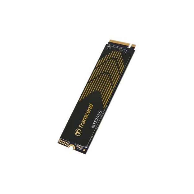SSD|TRANSCEND|1TB|PCIe Gen4|NVMe|NAND flash technology 3D NAND|Write speed 5200 MBytes/sec|Read speed 7400 MBytes/sec|Form Factor M.2|TBW 600 TB|MTBF 200000 hours|TS1TMTE255S