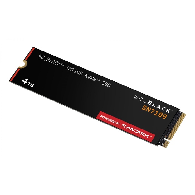 SSD|WESTERN DIGITAL|Black SN7100|4TB|M.2|NVMe|Write speed 6700 MBytes/sec|Read speed 7000 MBytes/sec|TBW 2400 TB|WDS400T4X0E-00CJA0