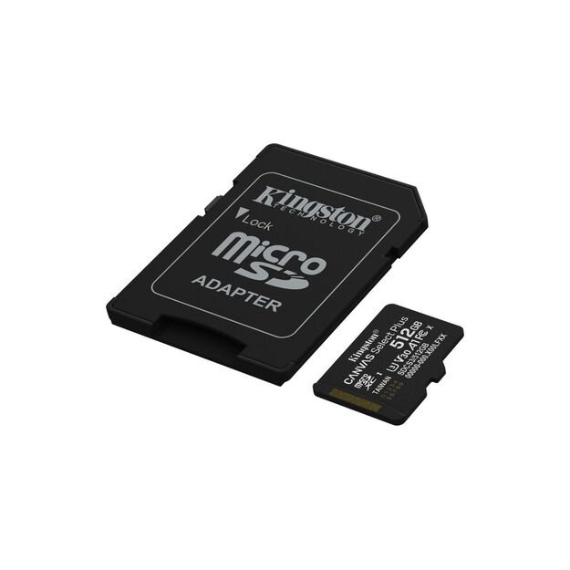 MEMORY MICRO SDXC 512GB UHS-I/W/ADAPTER SDCS3/512GB KINGSTON 1
