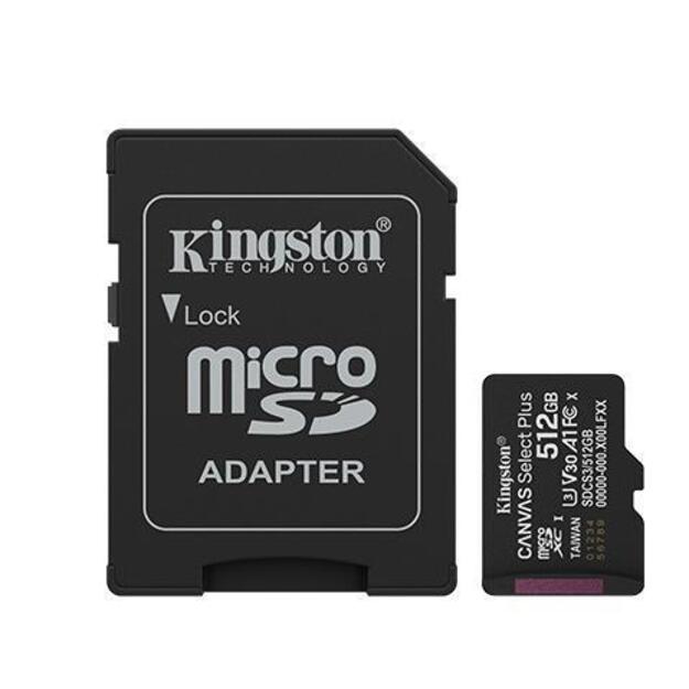MEMORY MICRO SDXC 512GB UHS-I/W/ADAPTER SDCS3/512GB KINGSTON