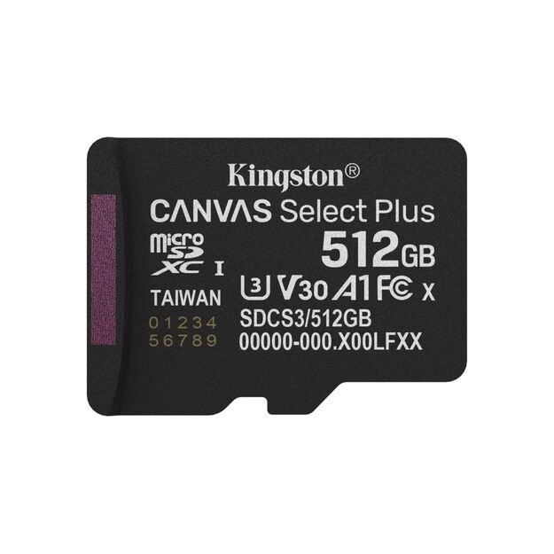 MEMORY MICRO SDXC 512GB UHS-I/W/ADAPTER SDCS3/512GB KINGSTON 2