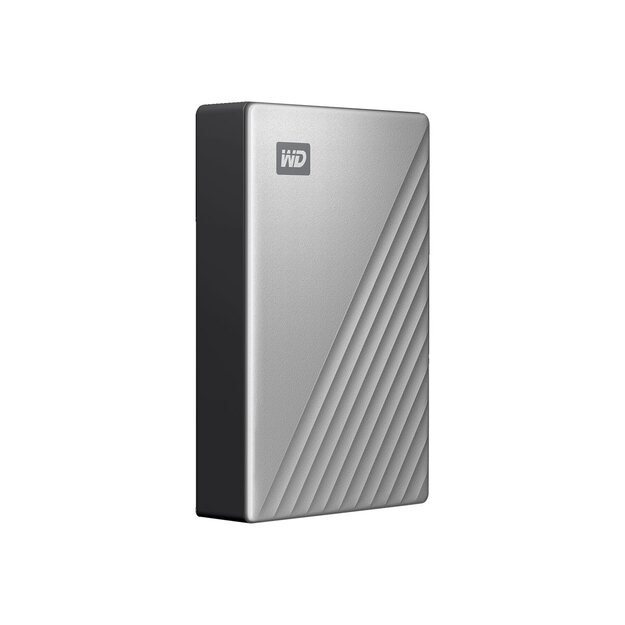 WD My Passport Ultra 4TB Silver USB-C/USB3.0 HDD 2.5inch Metal finish RTL portable extern 4
