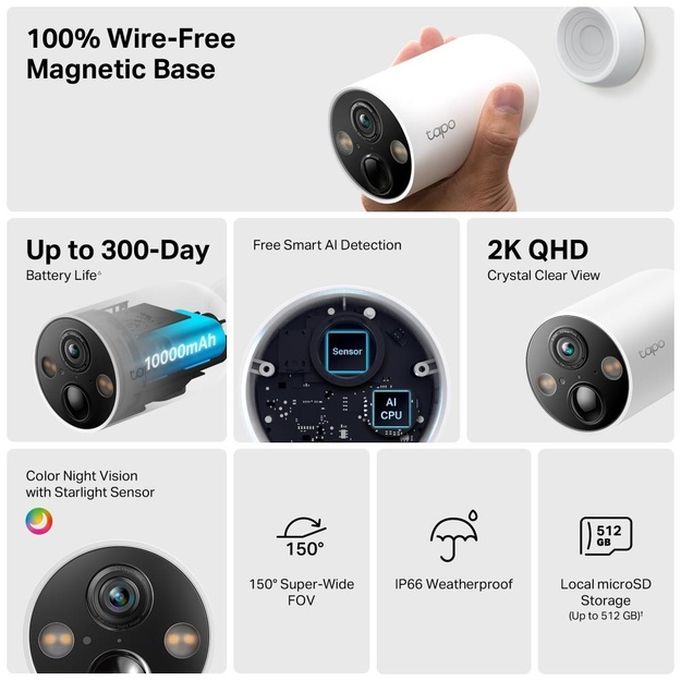 WRL CAMERA SMART H.264/TAPO C425 TP-LINK