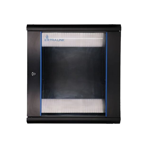 EXTRALINK 12U 600X600 wall-mounted rackmount cabinet black 3
