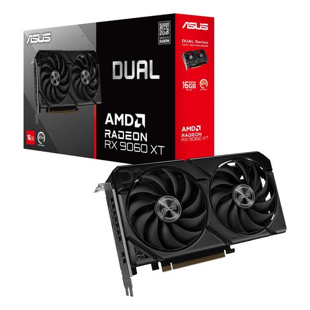 Graphics Card|ASUS|AMD Radeon RX 9060 XT|16 GB|GDDR6|128 bit|PCIE 5.0 16x|Dual Slot Fansink|DUAL-RX9060XT-16G 4
