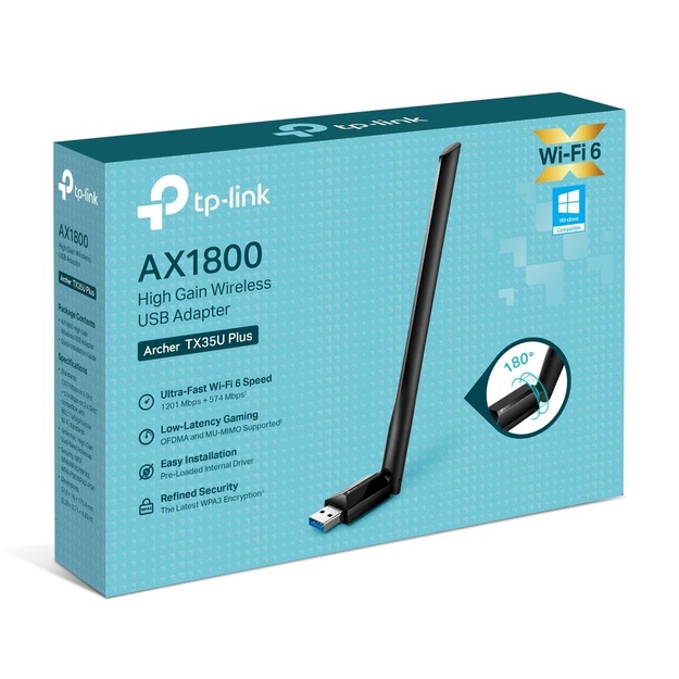 WRL ADAPTER 1800MBPS USB/ARCHER TX35U PLUS TP-LINK