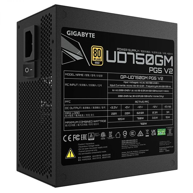 CASE PSU ATX3.1 750W/GP-UD750GM PG5 V2 GIGABYTE 11