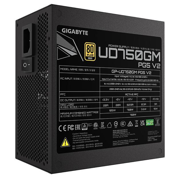 CASE PSU ATX3.1 750W/GP-UD750GM PG5 V2 GIGABYTE 5