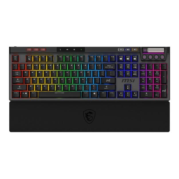 KEYBOARD GAMING BLACK US/STRIKE PRO W SILENT US MSI 1