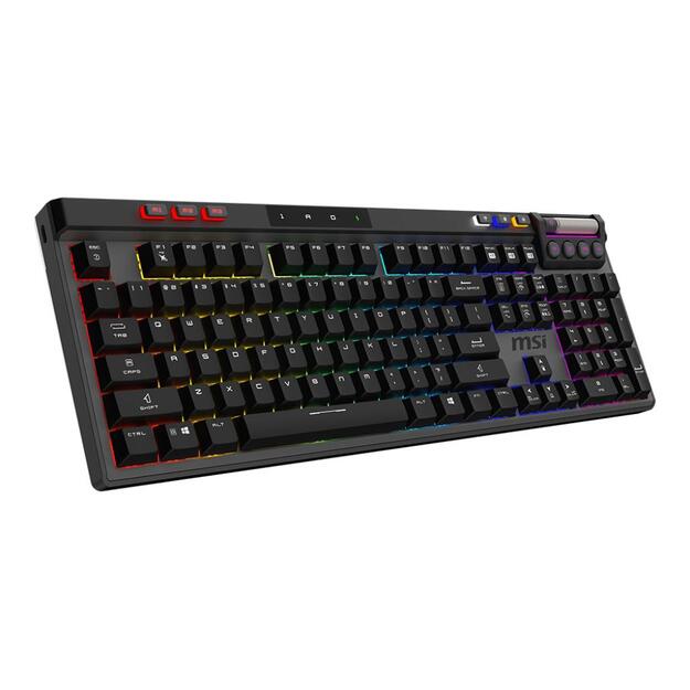 KEYBOARD GAMING BLACK US/STRIKE PRO W SILENT US MSI 2