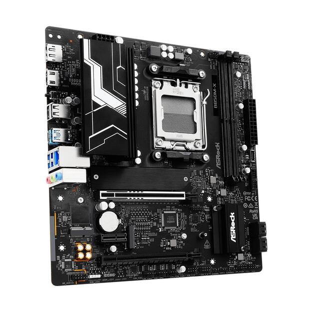 Mainboard|ASROCK|AMD B850|SAM5|Micro-ATX|Memory DDR5|Memory slots 2|B850M-XR2.0 6