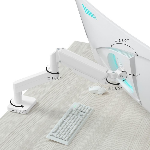 DISPLAY ACC MOUNTING ARM/17-32  WH MA-DA1-04-W GEMBIRD