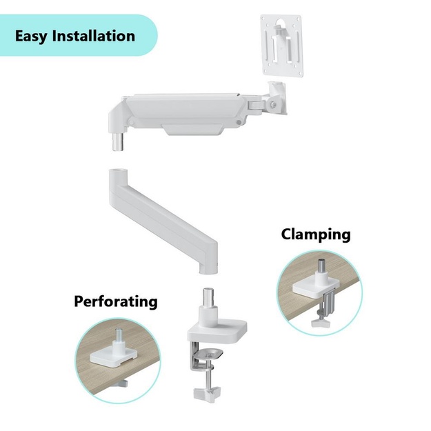 DISPLAY ACC MOUNTING ARM/17-32  WH MA-DA1-04-W GEMBIRD