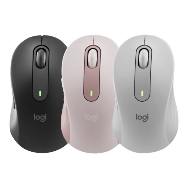 LOGITECH Signature M650 Mouse optical 5 buttons wireless Bluetooth 2.4 GHz Bolt USB receiver rose 6