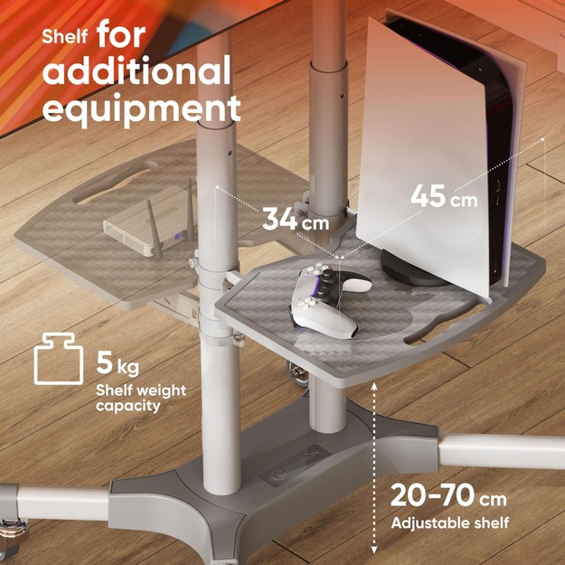 TV SET ACC MOBILE STAND/32-65 /WHITE TS1351-W ONKRON