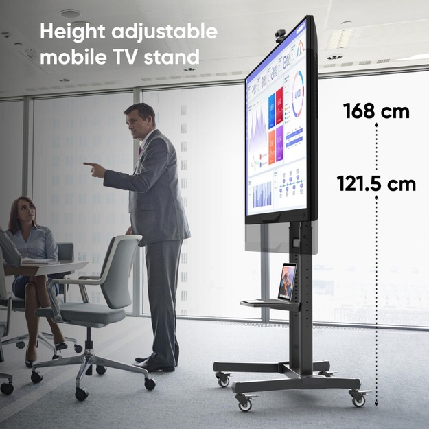 TV SET ACC MOBILE STAND/50-90 /BLACK TS1891-B ONKRON