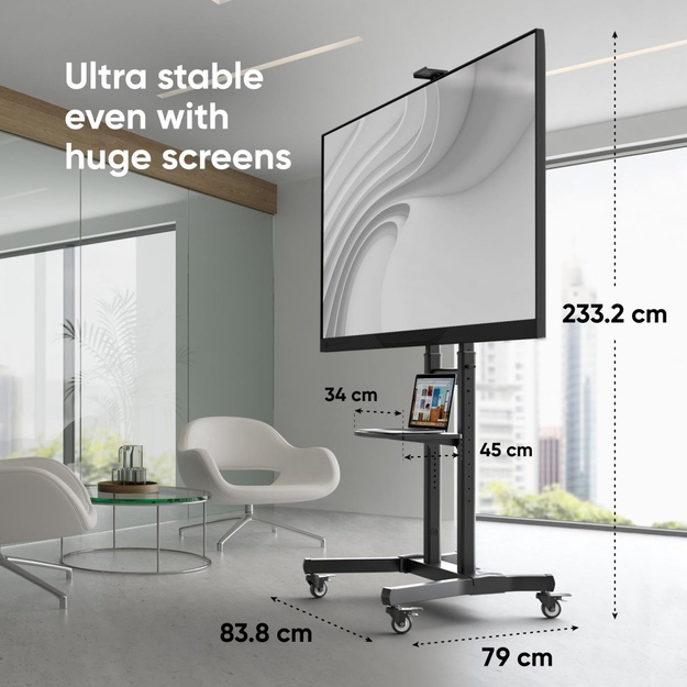 TV SET ACC MOBILE STAND/50-90 /BLACK TS1891-B ONKRON
