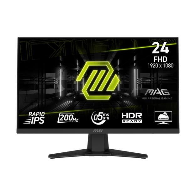 LCD Monitor|MSI|MAG 244F|23.8 |Gaming|Matte|Panel IPS|1920x1080|16:9|200Hz|0.5 ms|Colour Black|MAG244F