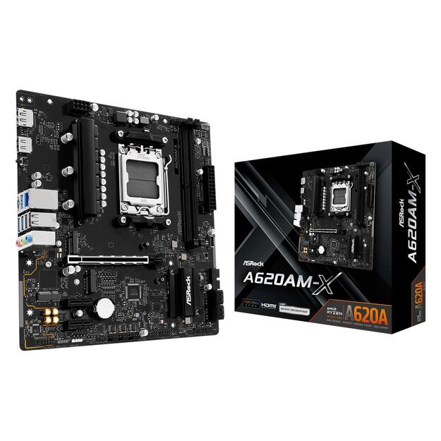 Mainboard|ASROCK|AMD A620A|SAM5|Micro-ATX|Memory DDR5|Memory slots 2|A620AM-X